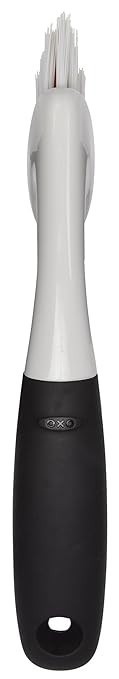 CLR Brilliant Bath Foaming Bathroom Cleaner Spray - For Use On Toilet, Bath, Shower, Sink, Glass, Stainless Steel - Fresh Scent, 26 Ounce Bottle (Pack Of 2) & OXO Good Grips Grout Brush