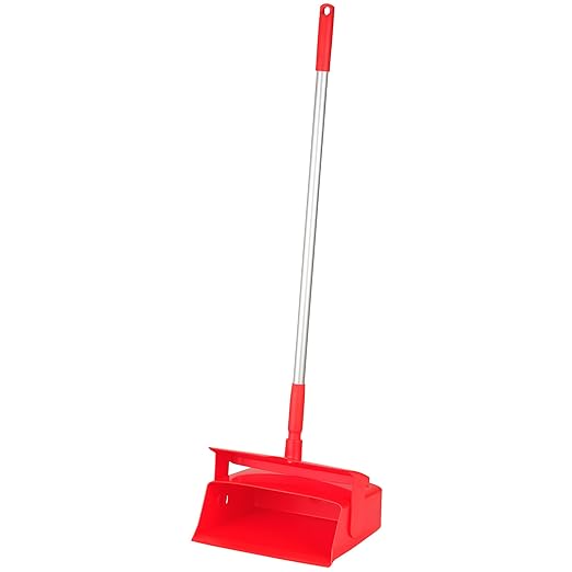 Vikan 56584 Compact Lobby Dustpan, 11.6", Red