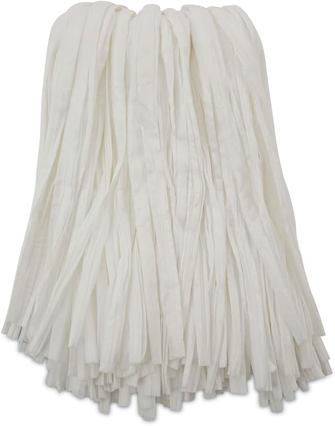 Boardwalk Nonwoven Cut End Edge Mop, Rayon/Polyester, #24, White, 12/Carton