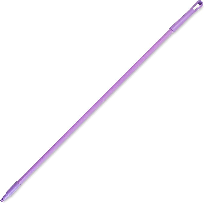 SPARTA Fiberglass Broomstick Replacement Broom Handle with Acme Threaded Tip for Industrial Cleaning Tools, Fiberglass, 60 Inches, Purple