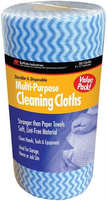 Buffalo 14006 Buffalo Multi-Purpose Cleaning Cloths, 50‐Cloths per Roll