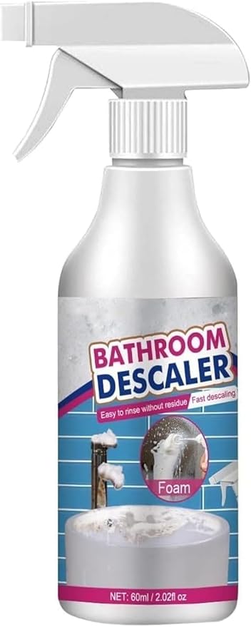 Bathroom Descaler Foam Cleaner,Multipurpose Bathroom Foam Cleaner Stubborn Stains Cleaner, Bathrooms Descaler Cleaner Spray, All Purpose Rinse Cleaning Foam for Bathrooms