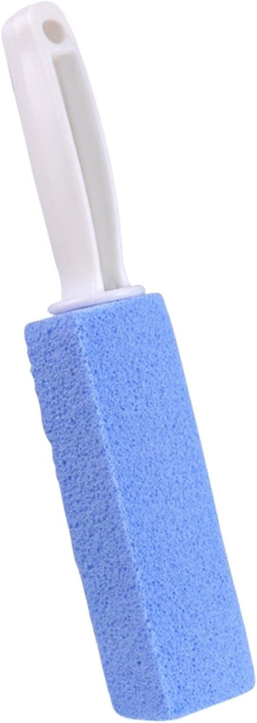 Toilet Cleaner Stone Dead Corner Grout Cleaner Long Handle Bathroom Appliances Toilet Brush for Household Cleaning (Blue 10cm)