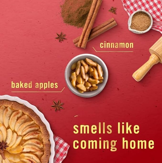 Feb-reze Bathroom Air Freshener, Odor-Fighting, Baked Cinnamon Apple Scent, 3 Count