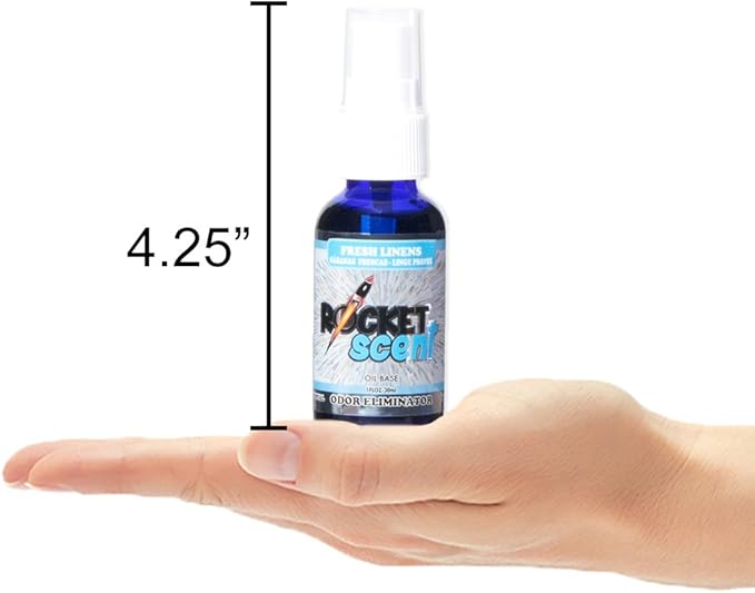 Rocket Scent - Oil Air Fresheners + Odor & Smoke Eliminator + Home, Car, Office, Bathroom Deodorizer + New Car, Mango, Fresh Linen, Powder Scent + Assorted 4 Pack