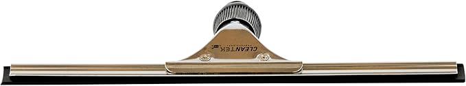Restaurantware-Clean Tek Professional 11.81 Inch Window Squeegee, 1 Cleaning Squeegee with Rubber Blade - No-Slip Handle, Clean Mirror Or Car Windshield, Stainless Steel Wiper for Glass Door