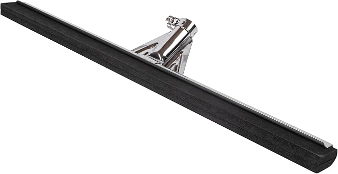 Restaurantware-RW Clean 21.5 Inch Floor Squeegee, 1 Heavy-Duty Squeegee Head Replacement - Handle Sold Separately, Large, Stainless Steel Garage Squeegee, Foam Blade, For All Types Of Floors