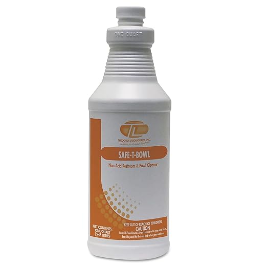Safe-T-Bowl Liquid Toilet Bowl Cleaner, 32oz, Bottle, 12/Carton (TOL975)