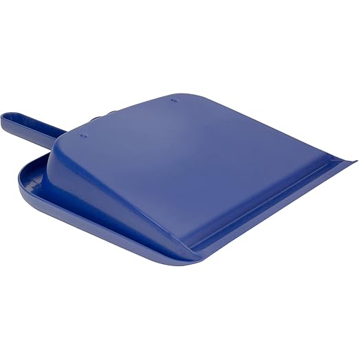 SPARTA Handheld Dustpan with Handle, Cleaning Essentials for Home and Commercial Use, 10", Blue