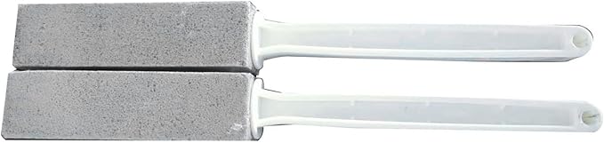 2 Pack Pumice Stone for Toilet Cleaning 13.6in Long Handle Toilet Pumice Stone Cleaner Brush Scrubber for Bathroom Kitchen Cleaning Bathtubs Grills Sinks