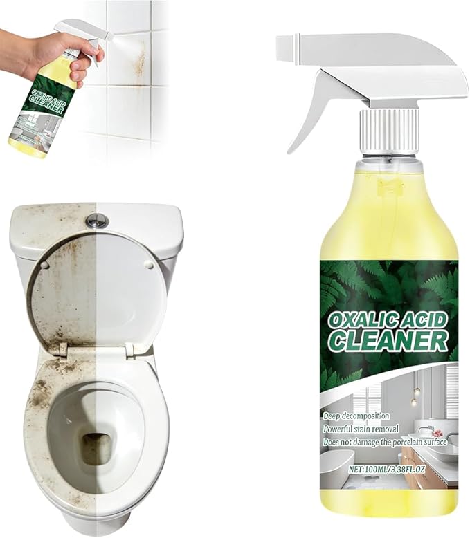 SENOY Powerful Stain Removal Cleaner Spray, 100ml/3.38 fl.oz Multipurpose Stain Removal Spray, Powerful Cleaning Foam Cleaner for Bathroom, Kitchen, Bathtub, Toilet, Porcelain, Tiles (1pcs)
