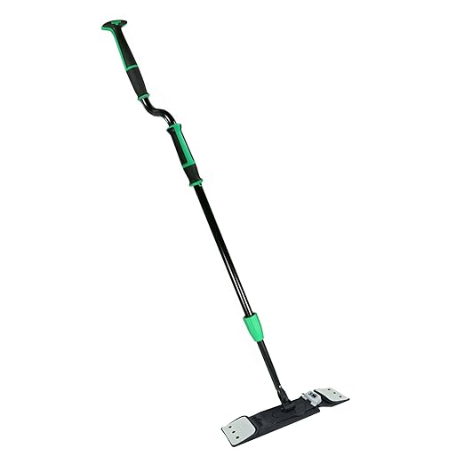 Unger Commercial Excella Floor Cleaning Mop Pack - Adjustable Height Offset Pole and Mop Pad Holder - EFKT6