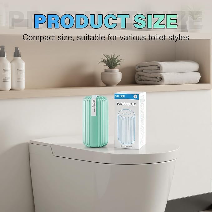 Acina 2Pcs Toilet Cleaner for bathroom: Toilets Cleaners Pro for Toilet Bowl, Drop-in Tank Cleaning, Eco-Friendly, Powerful Stain & Odor Removal, Safe for All Toilets, Home & Travel