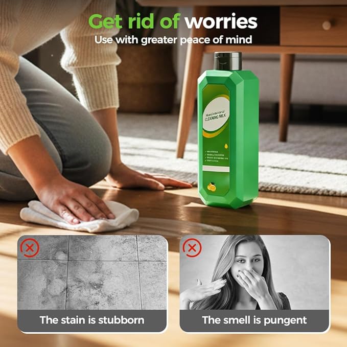 Kafia Powerful Multifunctional Cleaner,Multifunctional cleansing milk,Cleaning Milk House Cleaner,Multi-Scene Household Strong Decontamination Cleaning Milk (1 PCS)