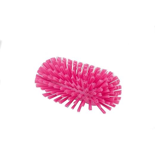 SPARTA Tank and Kettle Scrub Brush Heavy-Duty Tile Brush, Color-Coded and Handle Compatible (Sold Separately) for Optimal Access In Spacious Containers, Plastic, 5.5 X 9.5 Inches, Pink, (Pack of 2)