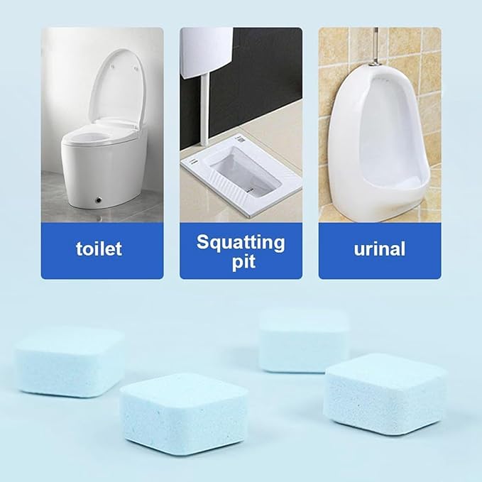 Powerful toilet bowl cleaner tablets, Easy-to-Use Drop-In Tank Cleaner Long-Lasting Freshness, Fresh and elegant for Deep Cleaning (12)