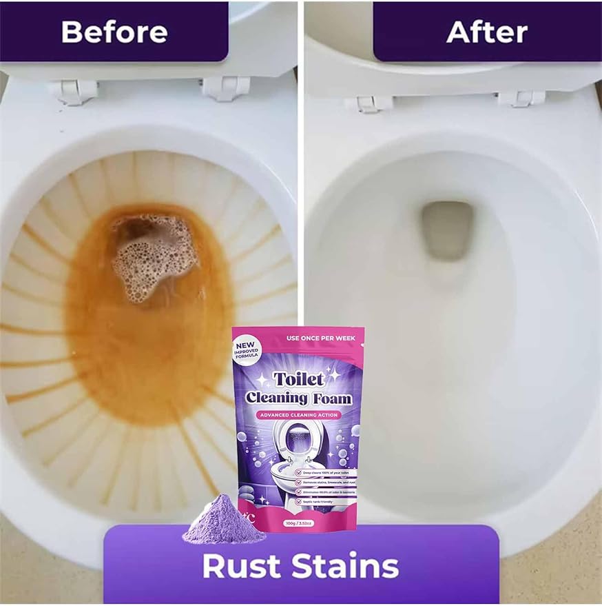 Fizclean Toilet Cleaner, Fizclean Toilet Cleaning Foam, FizCleaning Powder, FizClean Foam Cleaner, Touch Free Foaming Foaming Powder (1)