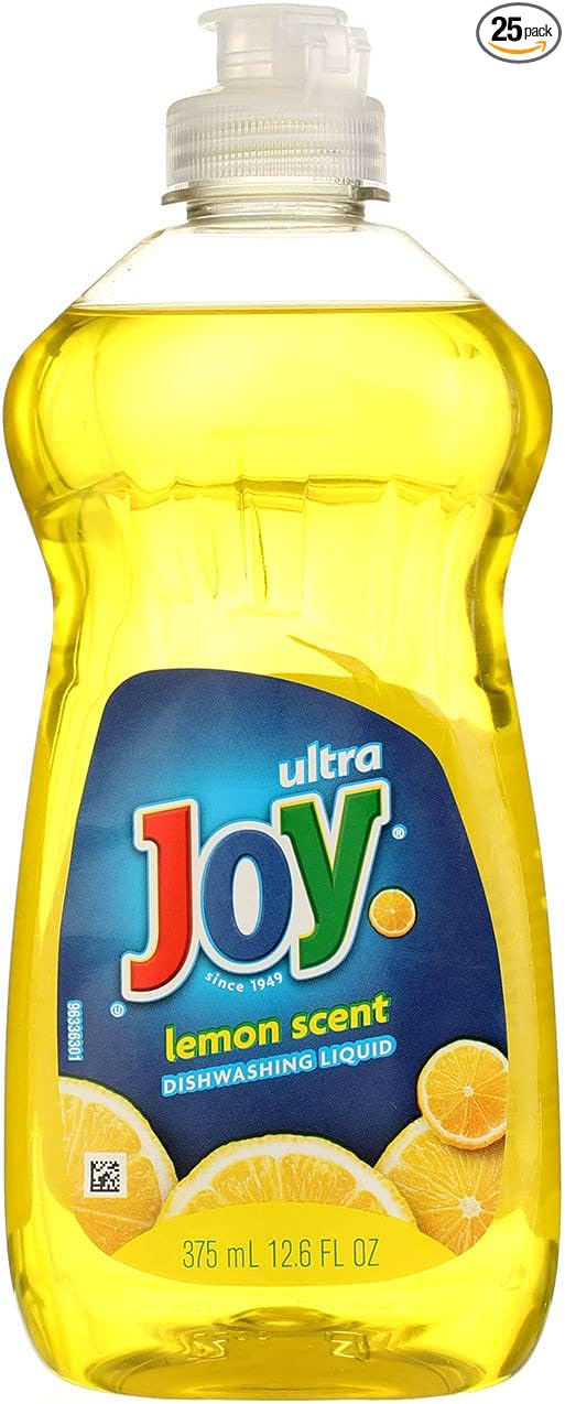 Joy Ultra Dishwashing Liquid, Lemon Scent, 12.6 Ounce (Pack of 25)