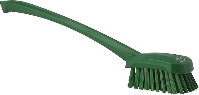 Vikan 41862 Brush,Washing,Stiff,15.75",PP/PBT,Green