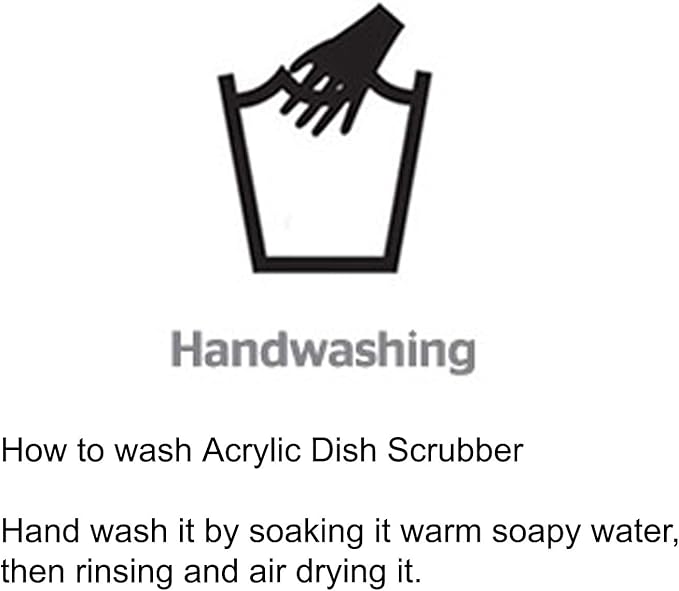 Durable Acrylic Dish Scrubber for Dish Washing - Net Scrubber, Washcloth (5+1 Pack)