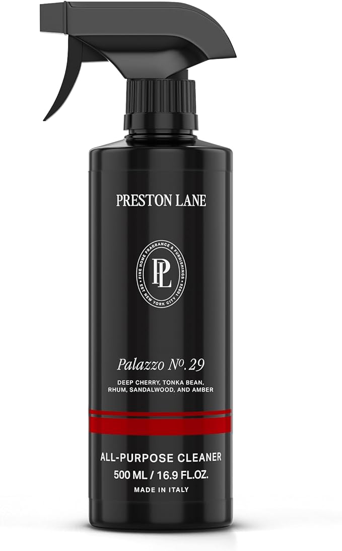 Preston Lane Luxury All-Purpose Cleaner, Palazzo No. 29 Scent | Bio-Based Multi-Surface Spray | Streak-Free Finish, Lifts Dirt, Smudges & Grease | Vegan & Cruelty-Free