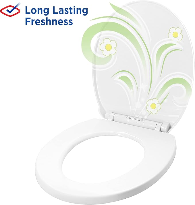 Clorox Stay Fresh Pods - Green Meadows Air Freshener and Odor Eliminator for Stay Fresh Toilet Seat, Green, 4-Piece