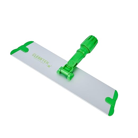 Restaurantware-Clean Tek Professional 15.7 Inch Flat Mop Plate Frame, 1 Quick Connect Mop Frame for Wet Or Dry Pads - Pads Sold Separately, Durable, Green Aluminum Cleaning Pad Base