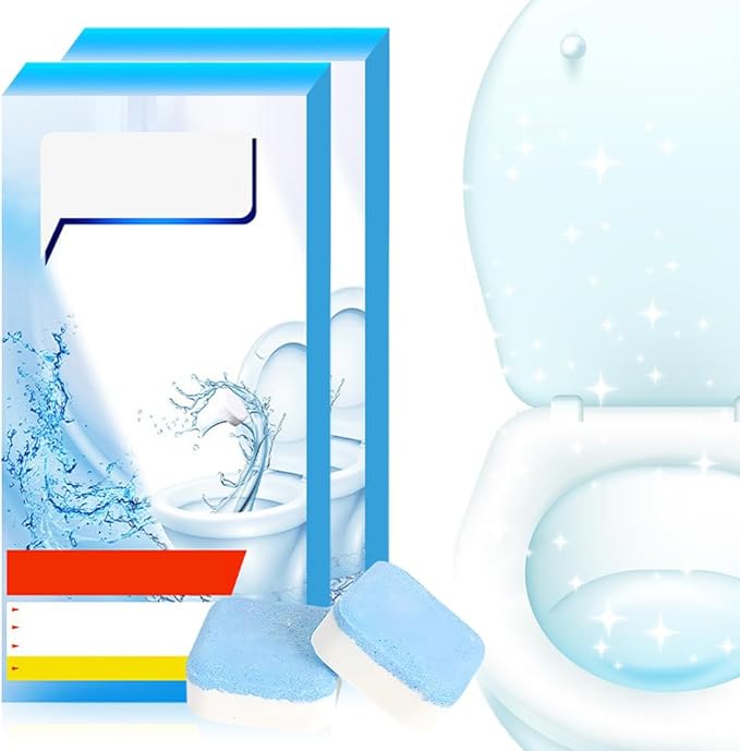 Toilet Bowl Cleaner Tablets, 2026 New Drop-In Cleaner for Freshness, Deodorizing & Stain Removal (24 Pack)