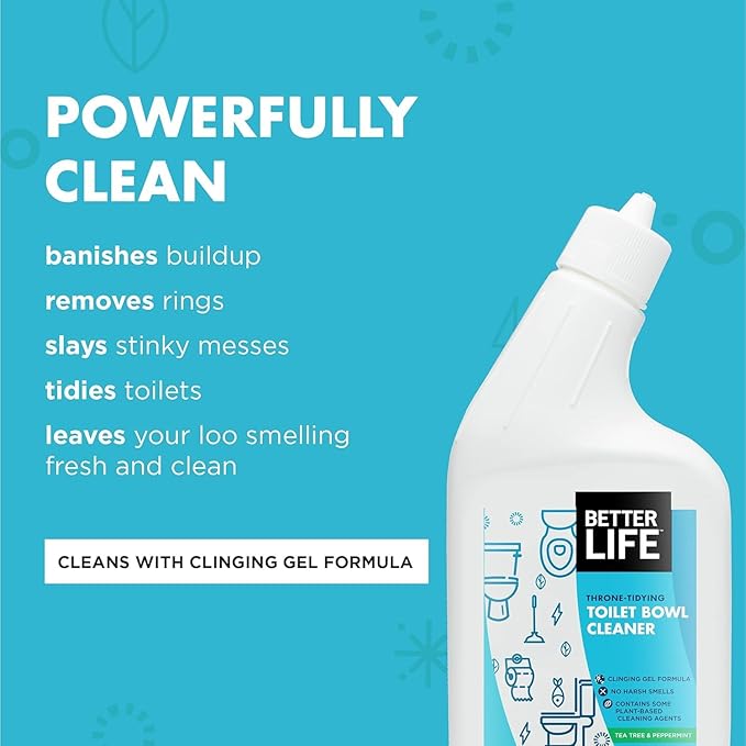Better Life Toilet Bowl Cleaner 1- Pack + All Purpose Cleaner 24 Oz 2-Pack Clary Sage and Citrus