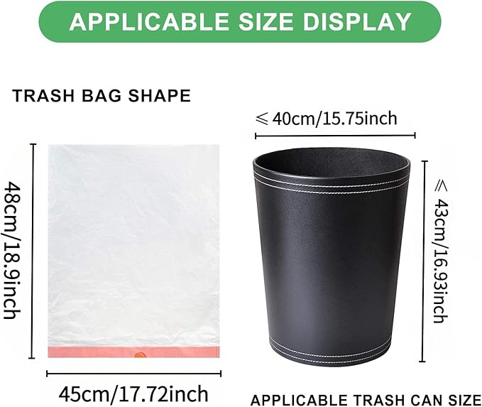 3 Gallon Trash Bag Drawstring - White Small Mini Garbage Bags For Bathroom Can 125 Count 12 Liter Unscented Plastic Tiny Little Waste Basket Liners Kitchen Car Office Strong Thick Magesh