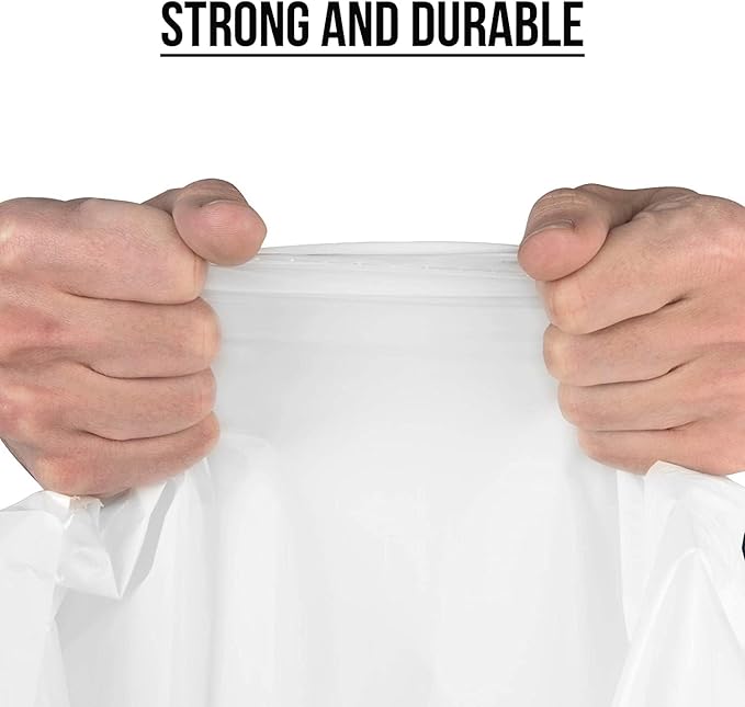 Aluf Plastics Tall Kitchen 13 Gallon Drawstring Trash Bags 0.9 MIL - (Bulk 200 Count) - 24" x 27" - Wholesale, Commercial Garbage Bags