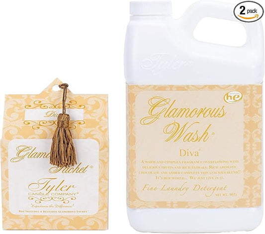 TYLER Liquid Glamorous Wash, Diva, 907g. (With Dryer Sachets)