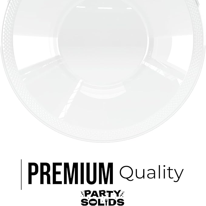 Party Solids 12 Oz Clear Plastic Bowls Disposable Bowls for Hot Food Soup 50 Pcs - For Soup, Salad, Cereal, Desserts & Party Supplies