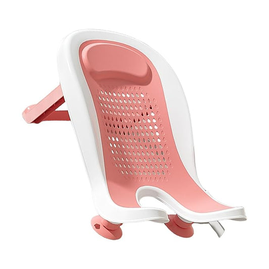 Infant Bath Basin Strong Suction Foldable Quick Drying Bath Rack Ergonomic Designing for Use in Sink Bathtub Hip Washing Tool