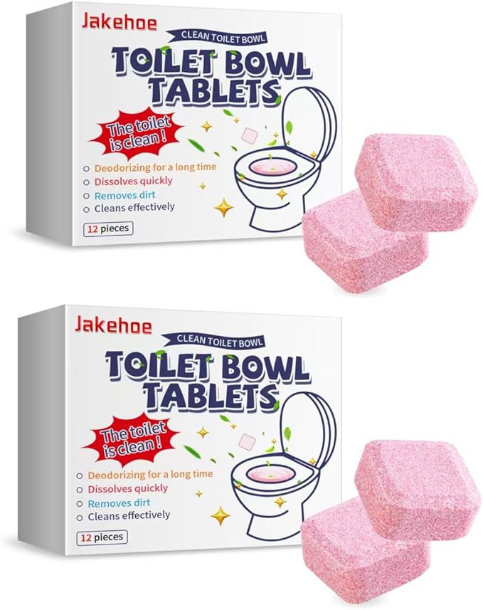 Toilet Bowl Cleaning Tablets, 24 Pieces, Quick Dissolving, Long-Lasting Deodorizer (2)