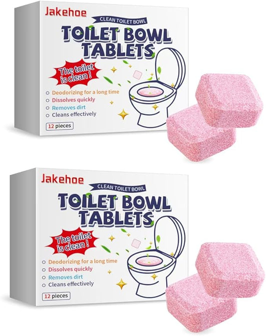 Toilet Bowl Cleaning Tablets, 24 Pieces, Quick Dissolving, Long-Lasting Deodorizer (2)