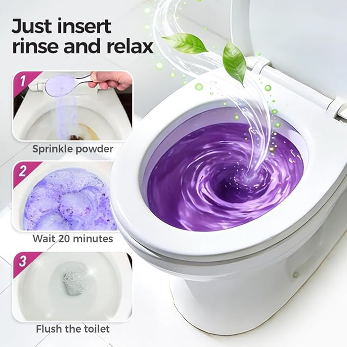 2026 New Toilet Bowl Cleaner, Toilet Cleaning Foam, Power Foaming Toilets Clean, Clean Foam Cleaner, Touch Free Foaming Powder – Bathroom Cleaning Powder (2PCS)