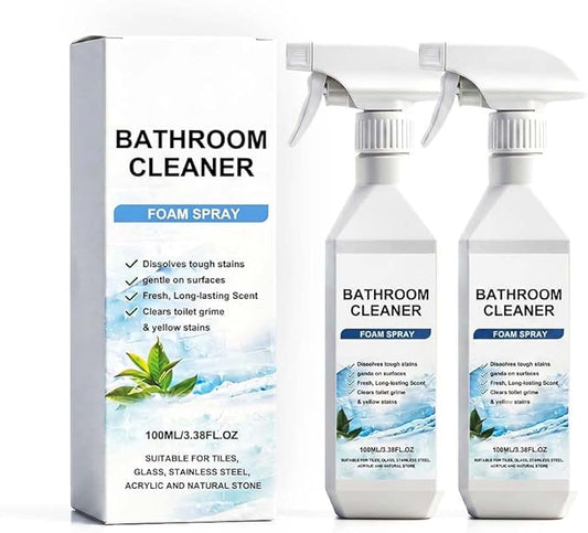 Bathroom Cleaner, 2026 New Foam Spray for Home Use, Powerful Cleaner for Shower and Tile, Cleaning Spray for Families (1)