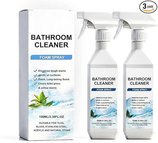 Bathroom Cleaner, 2026 New Foam Spray for Home Use, Powerful Cleaner for Shower and Tile, Cleaning Spray for Families (3)