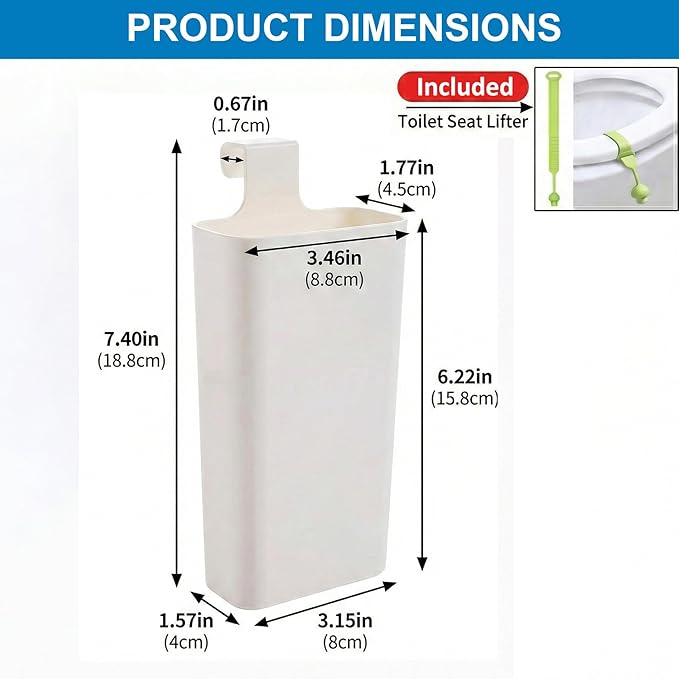 Toilet Tank Cleaning Tablet Holder (1 Pack), Hanging Rack Prevents Residue & Clogging, Slow-Release Design Extends Cleaner Tablet Life, Fits Most Standard Tanks