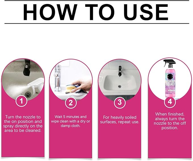 Heavy Duty Bathroom Scrubbing Solution, Foaming Bathroom Descaler, All Purpose Bathrooms Descaler Foam Cleaners, For Tub Floor Tile, Showers, Bathtubs (2pc)