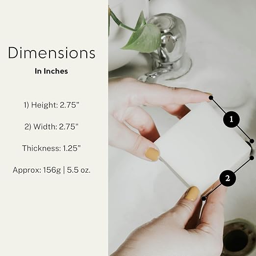 Dish Soap Bar (3 Pack) Bergamot + Lime | 16.5 Oz. | Natural Zero Waste Dish Soap | Plastic-Free | USDA Certified Organic & Vegan-Friendly Ingredients | 3 Bar Value Pack, 16.5 Ounces