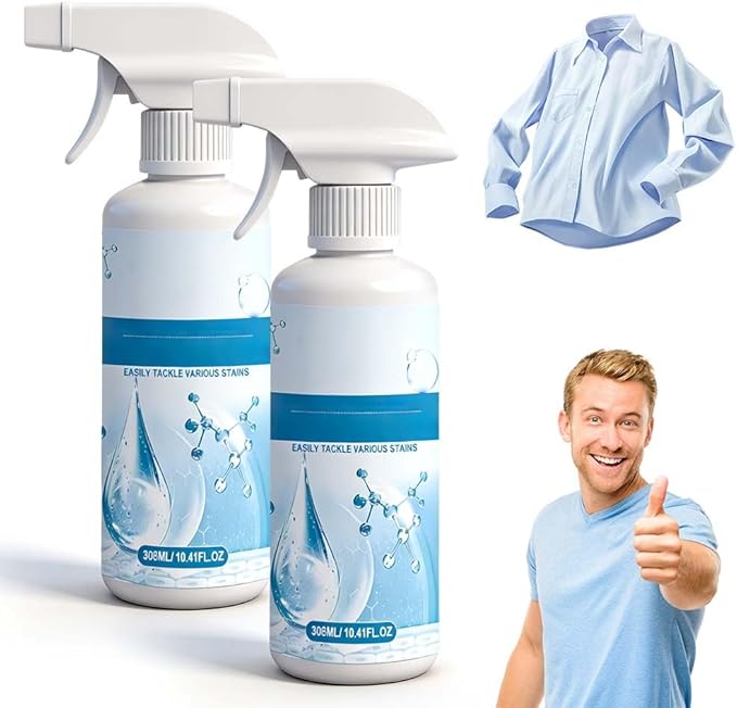 Cleanse Natural Clothing Emulsifier, 2026 New Upgrade Non Ionic Emulsifier Clothing Cleaner, Powerful Spot Stain Remover Laundry Spray, No Damage Fabric Conditioner Restore Faded Color (2pcs)