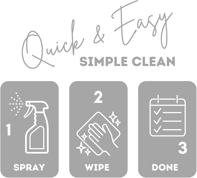 Quick Shine Hardwood Floor Cleaner Daily Care 24oz | Naturally Cleans Dirt & Scuff Marks | Dirt Dissolving, Streak Free, No Rinse & Ready to Use | Spray, Wipe, Done! | Safer Choice Cleaner