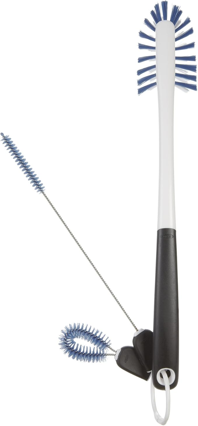 OXO Good Grips Water Bottle Cleaning Set & Good Grips Dish Brush