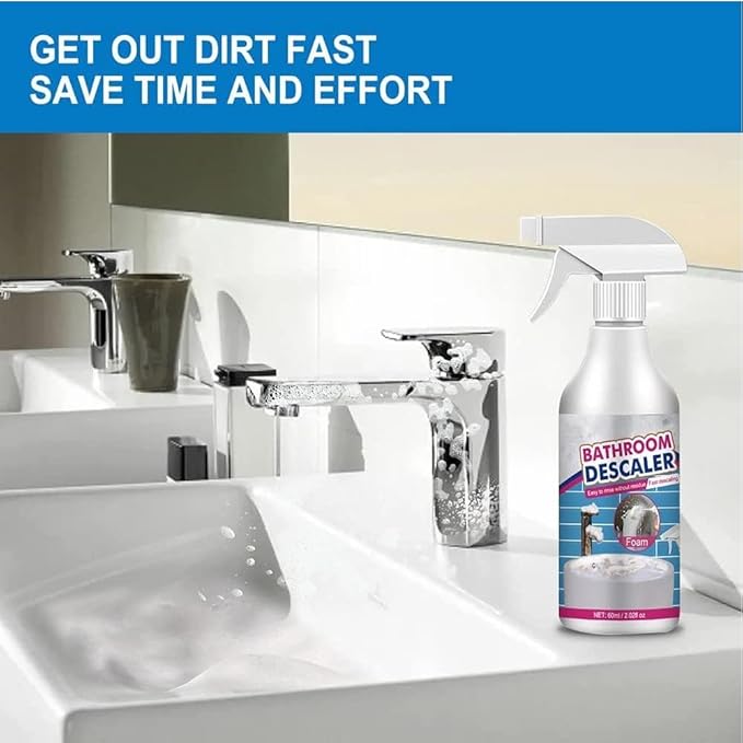 Multipurpose Bathroom Foam Cleaner, Stubborn Stains Cleaner, Bathroom Foaming Cleaner, Bathroom Foam Cleaner Spray (60ML,3PCS)