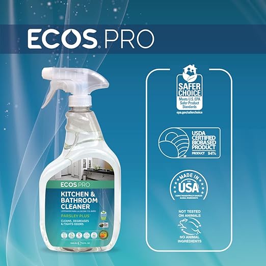 ECOS PRO PL9746/6 All-Purpose Kitchen-Bathroom Cleaner, Parsley Plus (Pack of 6)