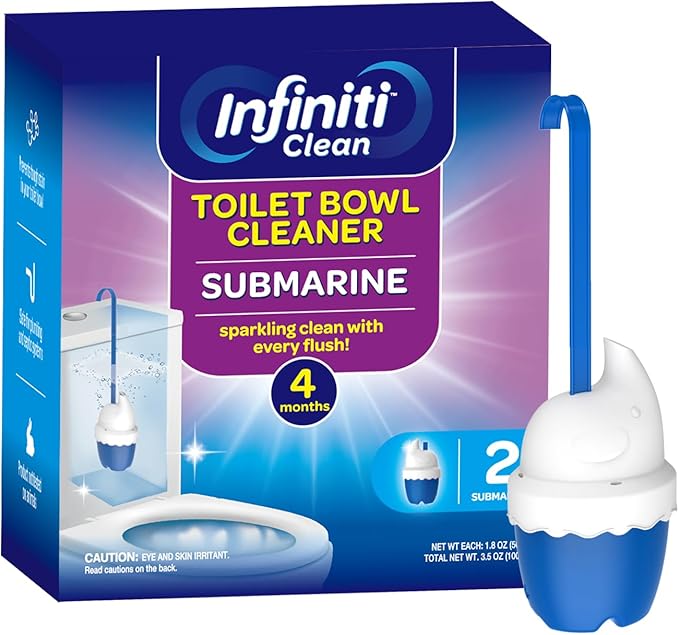 Toilet Bowl Cleaners Bottles, Cute Elephant-Shaped In-Tank Toilet Cleaner, 2 Pack Automatic Toilet Bowl Cleaner for Hard Water Stains, Septic Safe, Long-Lasting - 4 Month Supply