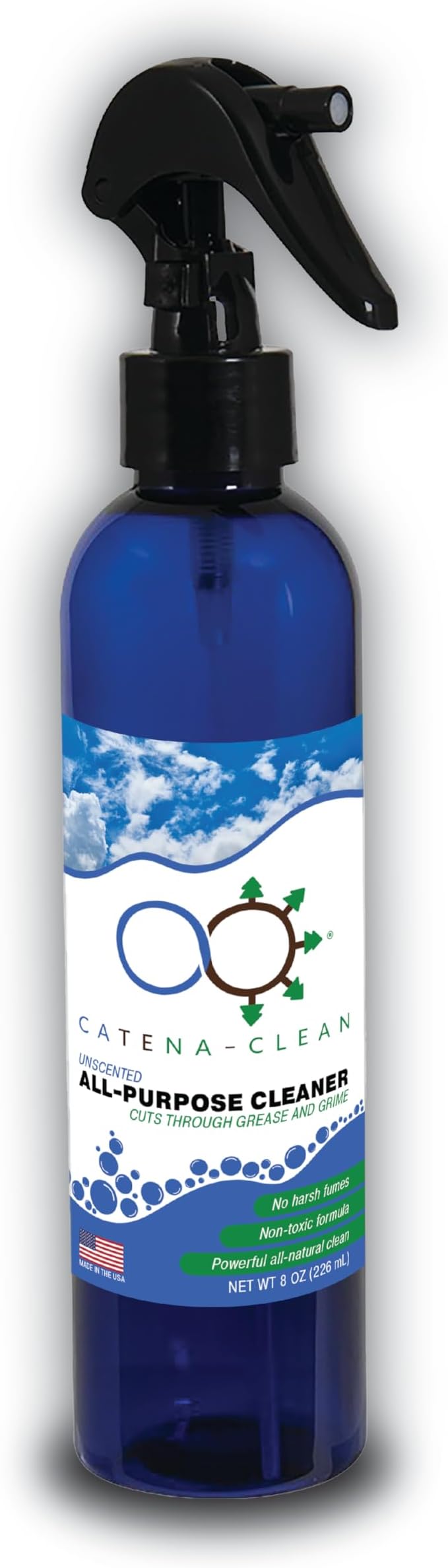 All Natural Unscented Bathroom Cleaner (Pack of 1) – Refreshing, Fast Acting, All Purpose Spray Cleaner for Toilet, Shower, Tile, Tub, & Sink – Descaler, Limescale, Grime, & Soap Scum Remover 8 fl. oz