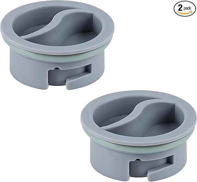 2 Pack WD12X10122 Dishwasher Rinse Aid Dispenser Cap Compatible with GE Dishwashers – Replaces PS958932, EAP958919, WD12X10102, WD12X10200 – Durable Leak-Proof Replacement Part